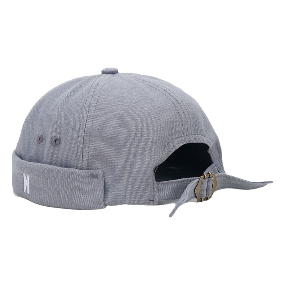 Embroidery Letter N - Casual Wear Cotton Brimless Hat Breathable
