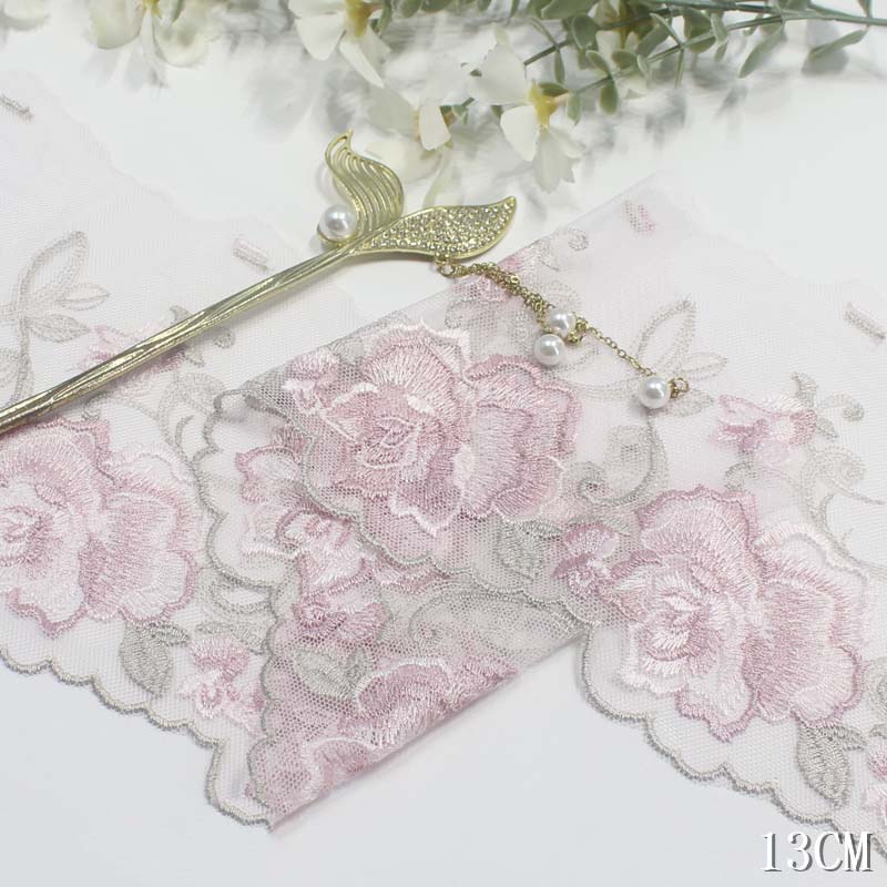 2Yards Purple Pink Blue Floral - Embroidery Yellow Dress 评论和价格