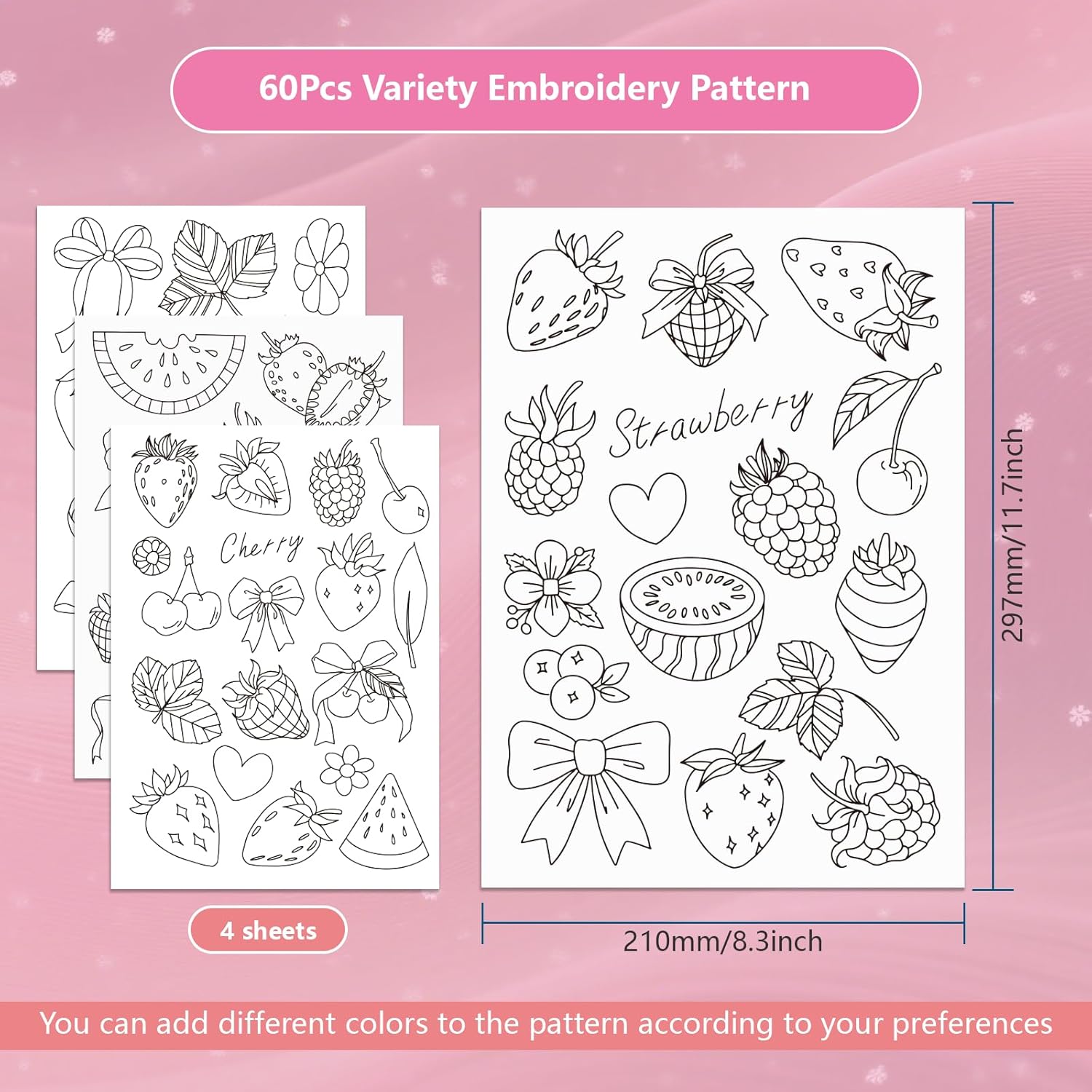 Pre-Printed Strawberry Stick a - Embroidery Software 评论和价格