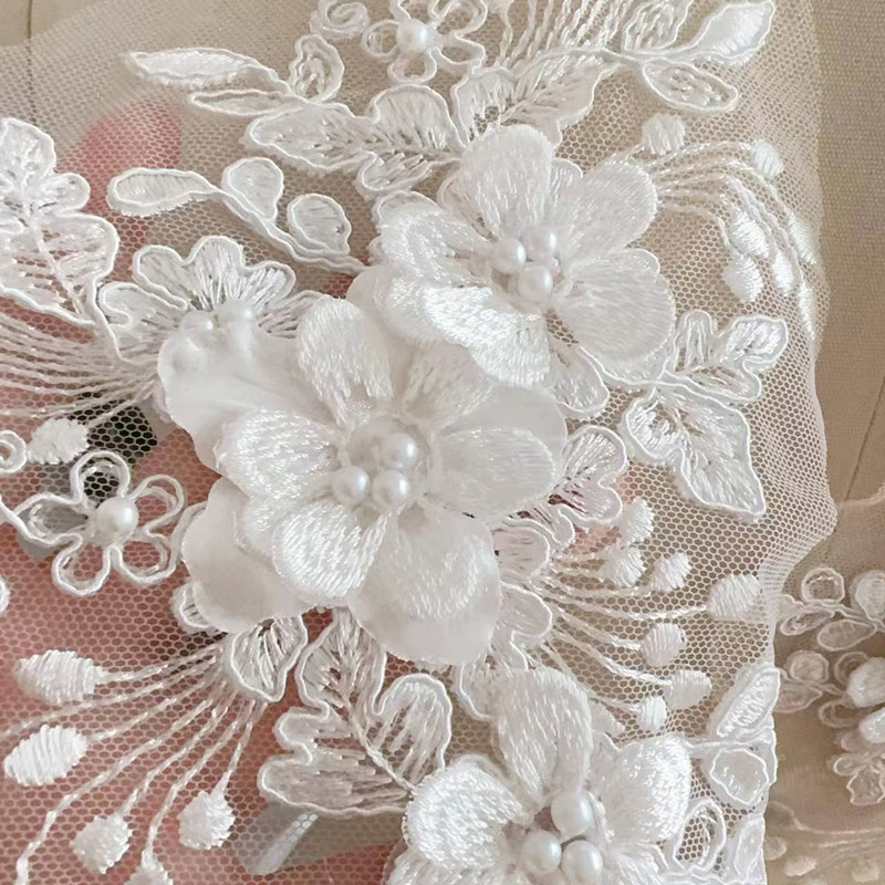 2PCS=1Pair,Rope Embroidery Pea - Embroidery White Dress 评论和价格