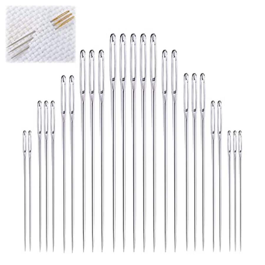 Large Eye Sewing Needles, Embr - Embroidery Needles 评论和价格