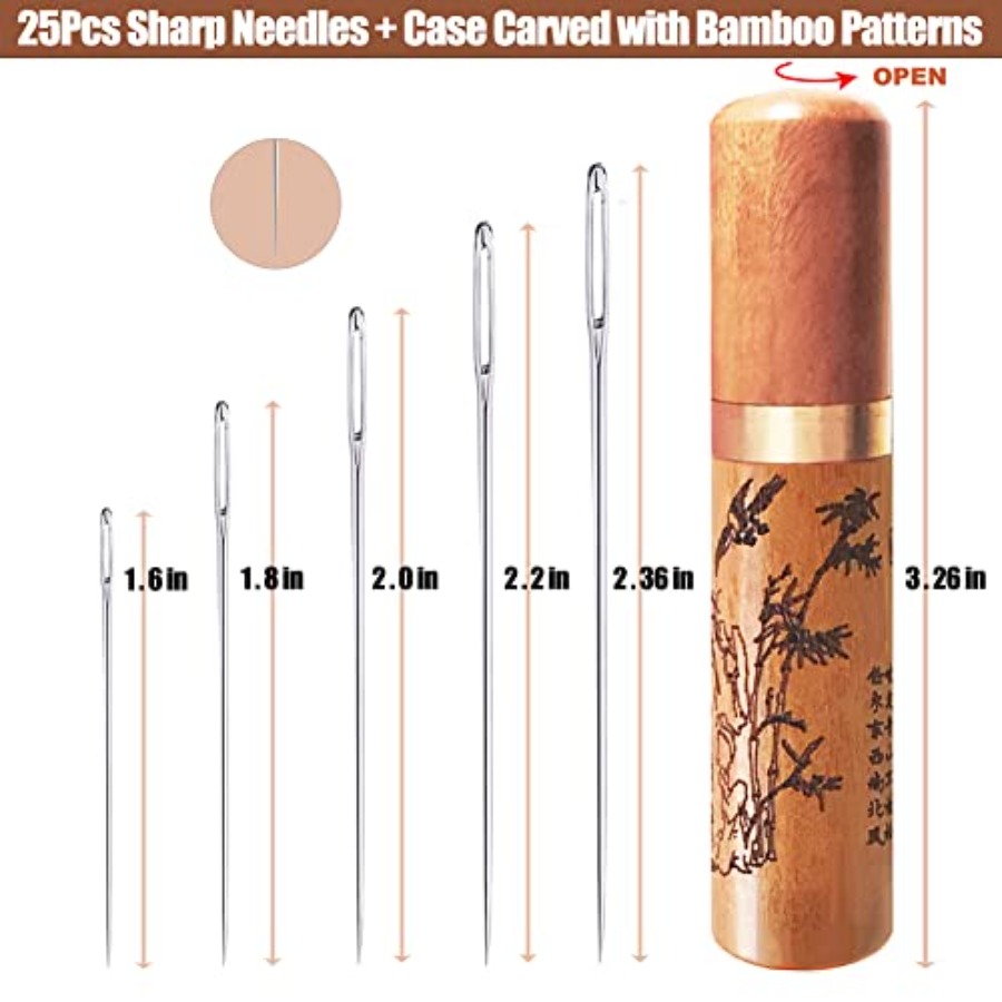 Large Eye Sewing Needles, Embr - Embroidery Needles 评论和价格