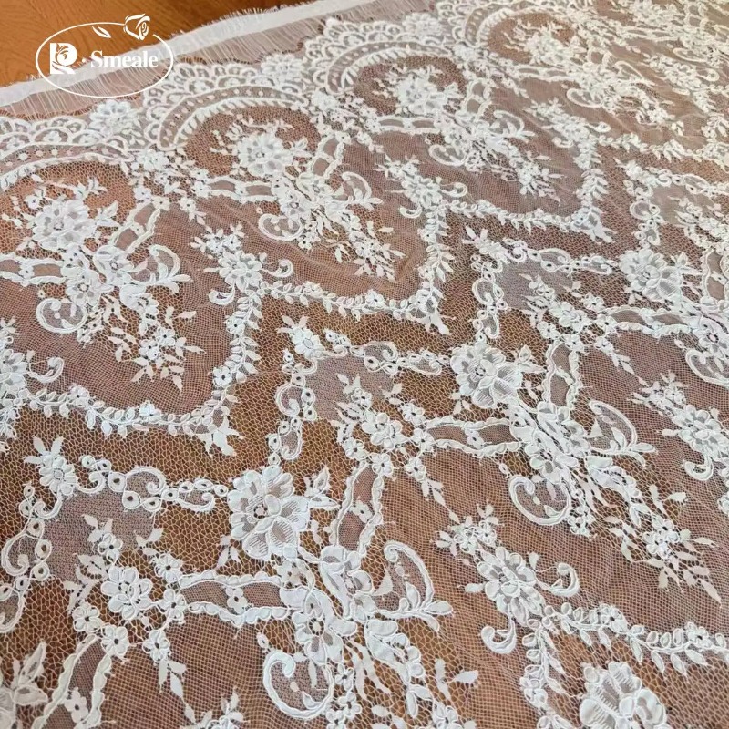 3MX1.5M White Rope Embroidery  - Embroidery White Dress 评论和价格
