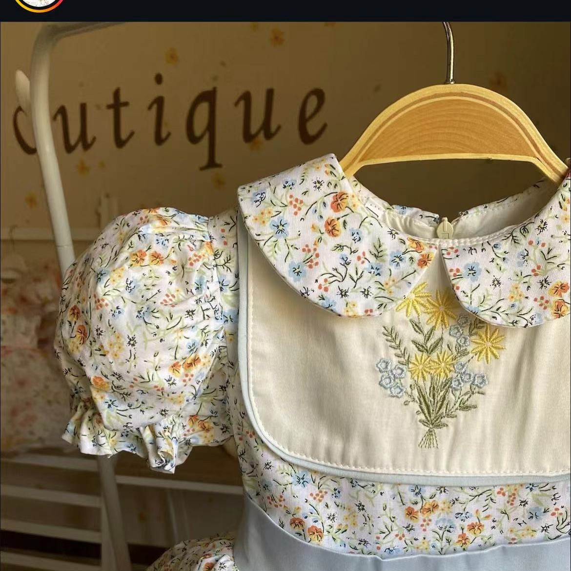 0-12Y Baby Girl Summer Flower  - Embroidery Yellow Dress 评论和价格