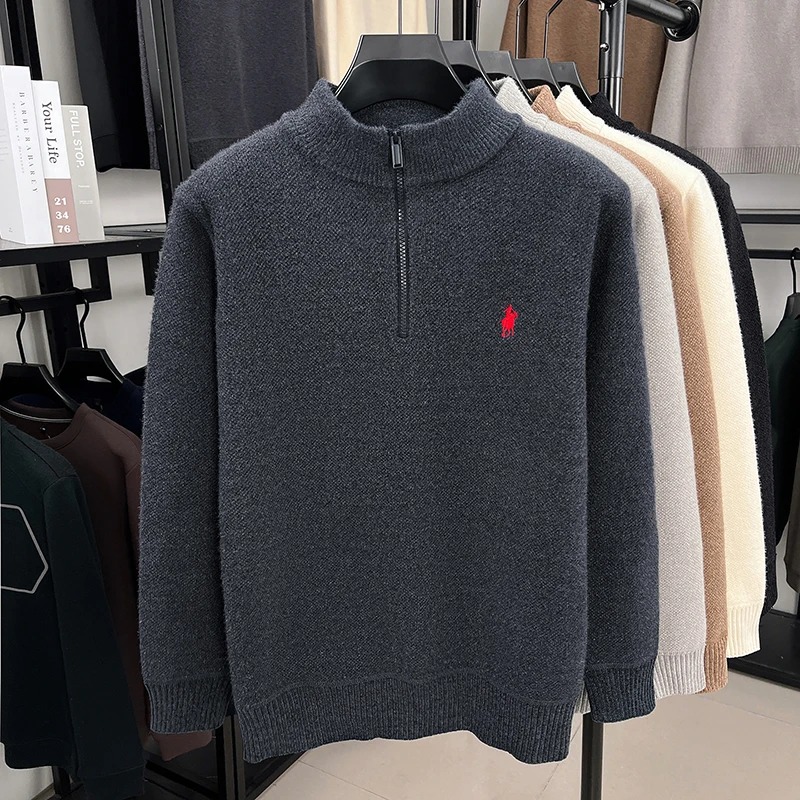 High end zipper stand up colla - Embroidery Design Logo 评论和价格