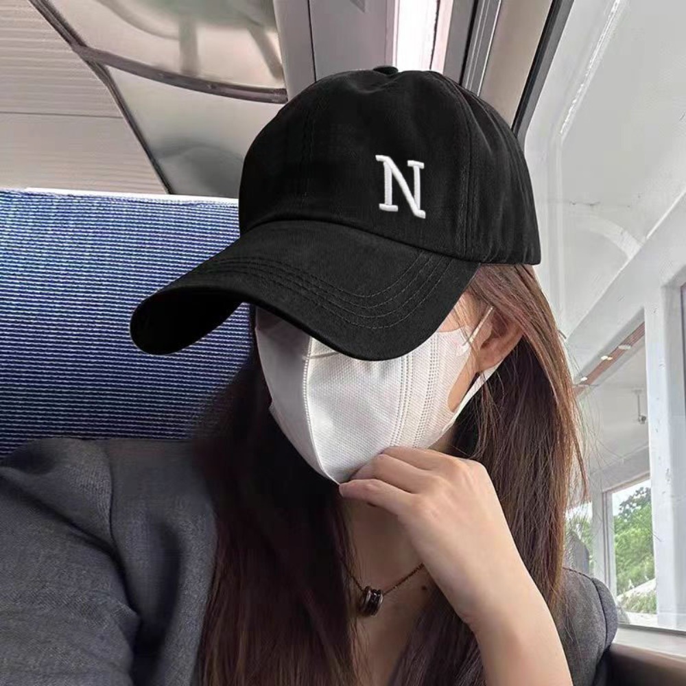 Casual N Letter Embroidery Bas - Embroidery Letter N 评论和价格