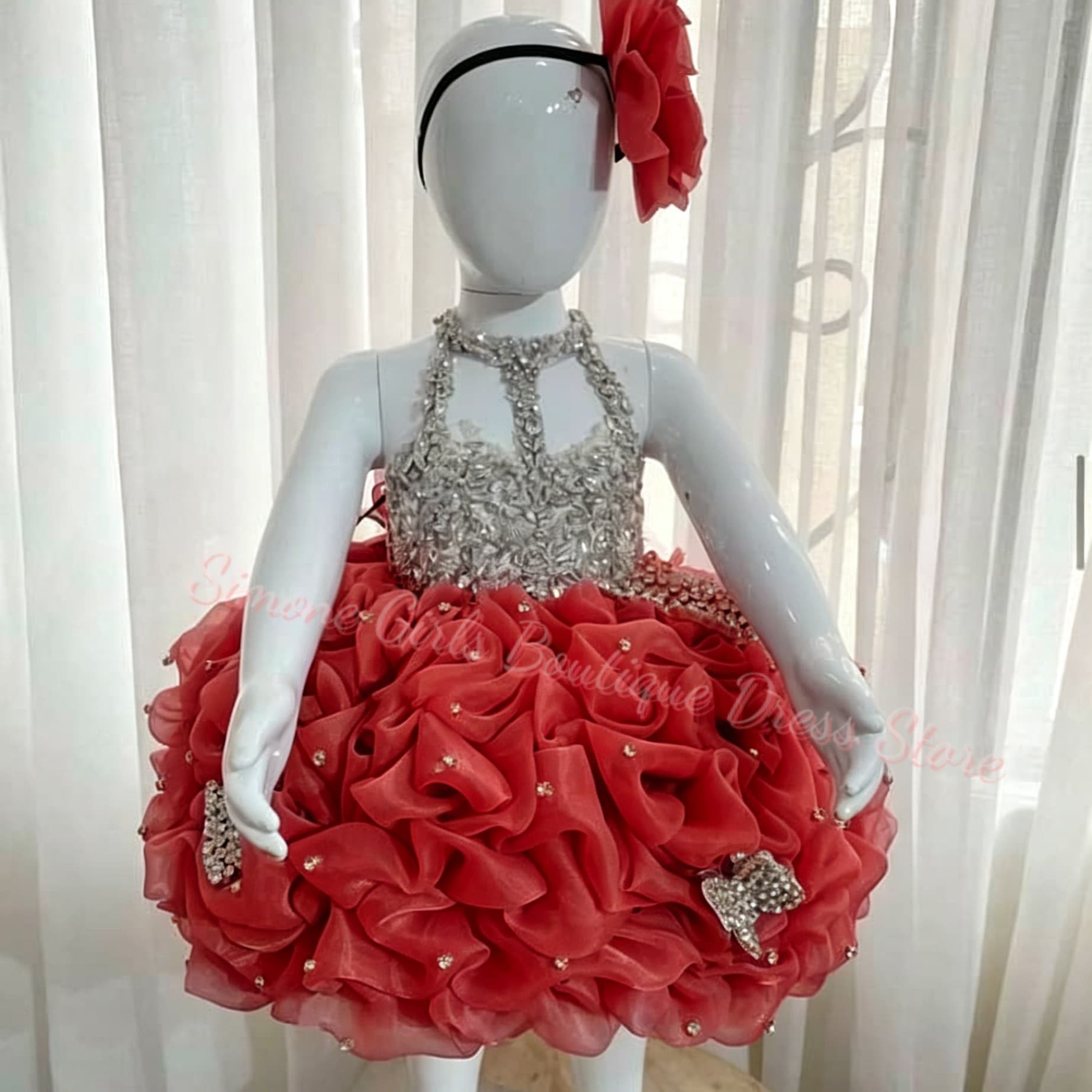 Yellow Ruffles Flower Girl Dre - Embroidery Yellow Dress 评论和价格
