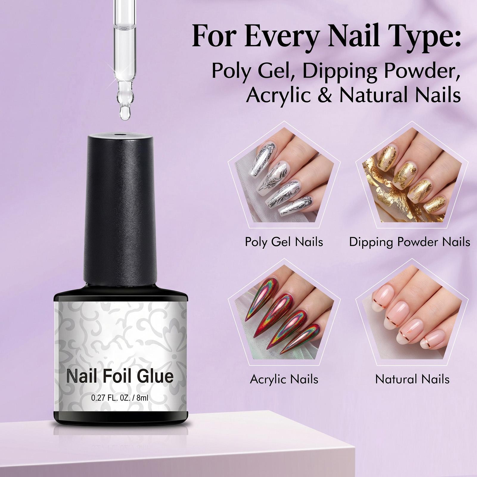 Nail Foil Glue 8ml Transfer Fo - Transfer Paper Carbon 评论和价格