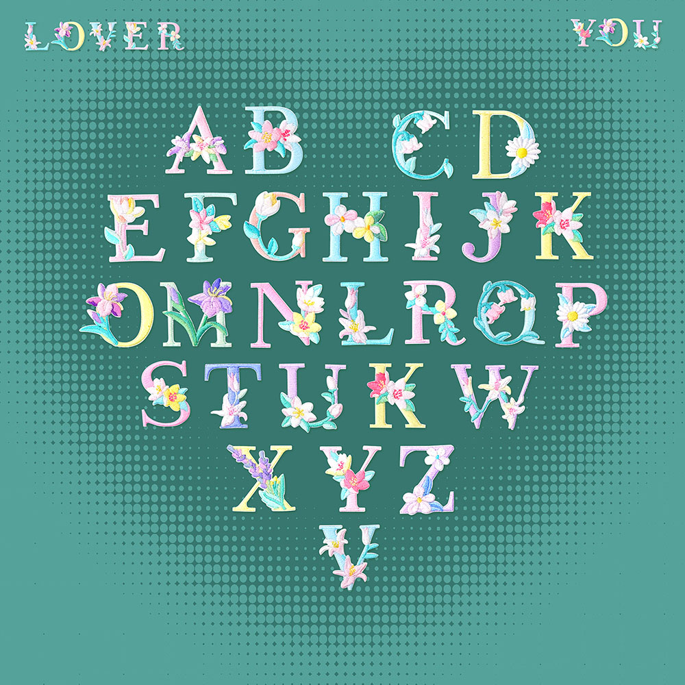 1 Self Adhesive Flower Capital - Embroidery Letter N 评论和价格
