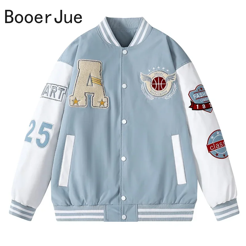 Streetwear Women Unisex Colleg - Embroidery Letter N 评论和价格