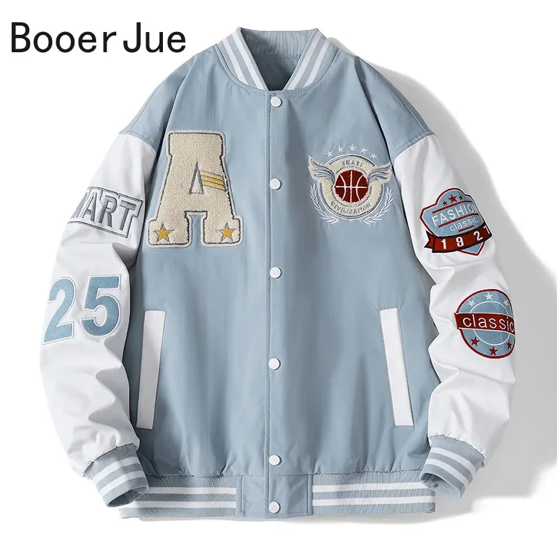 Streetwear Women Unisex Colleg - Embroidery Letter N 评论和价格